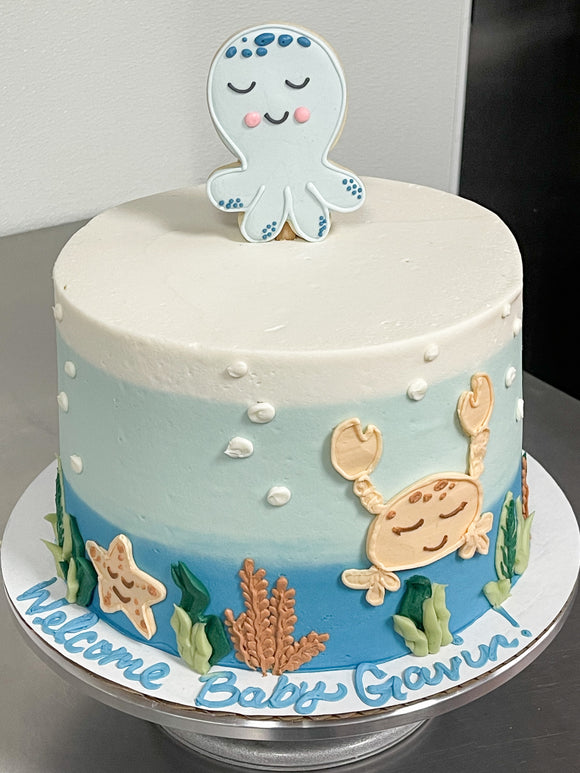 Sea friends cake