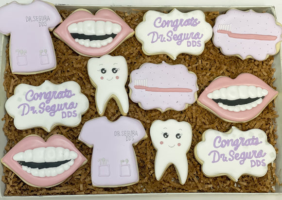 Dentist themed sugar cookies - 1 Dozen