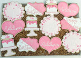 Sweet sixteen Birthday theme sugar cookies (2) - 1 Dozen