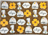 Wildflower Birthday Mini  theme sugar cookies - 2 Dozen