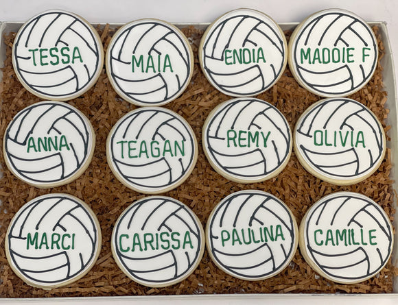 Volleyball team Sugar cookies - 1 Dozen
