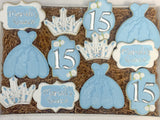 Quince Birthday Sugar cookies - 1 Dozen