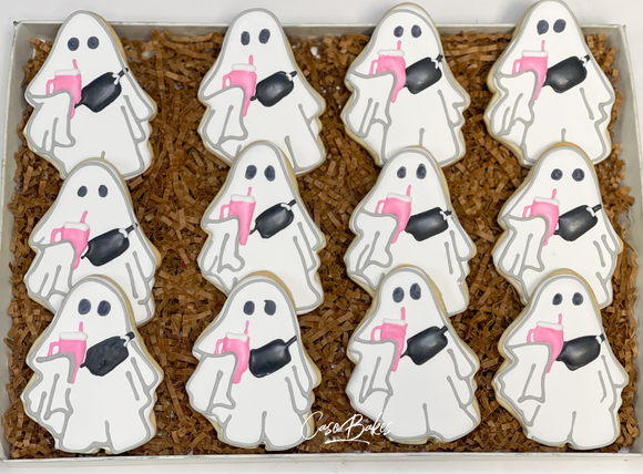 Bougie Ghost Halloween Sugar cookies - 1 Dozen