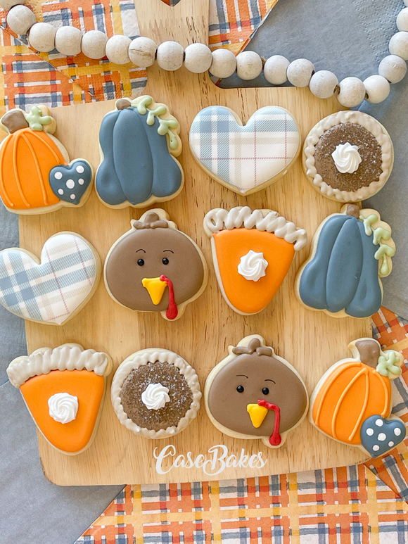Thanksgiving Mini's sugar cookies - 1 Dozen