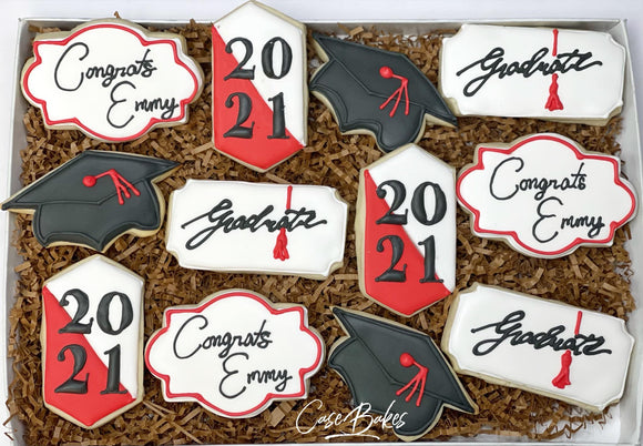 Modern Graduation Cookies - 1 Dozen