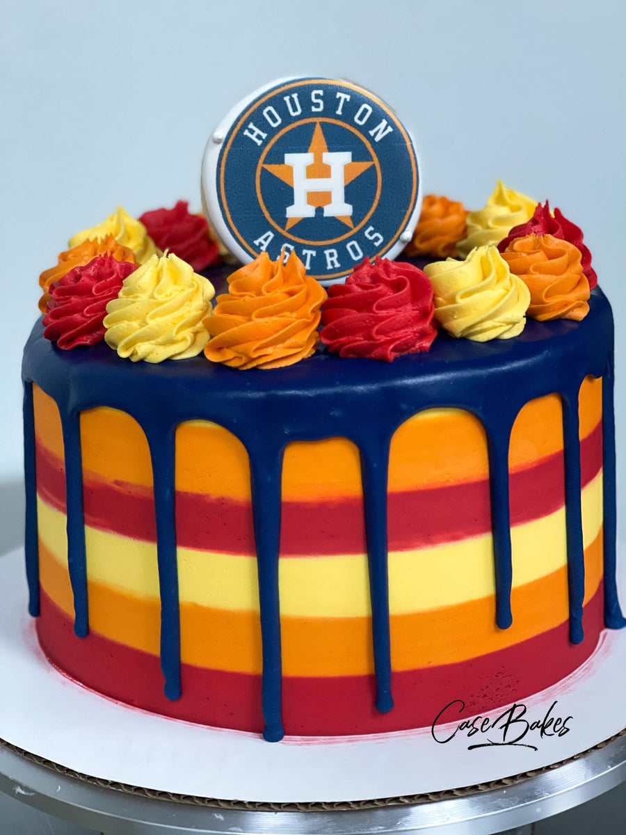 Astros Throwback Cake – casebakes cookies