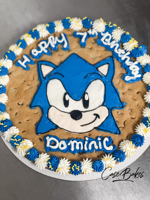 Sonic Theme Cookie Cake