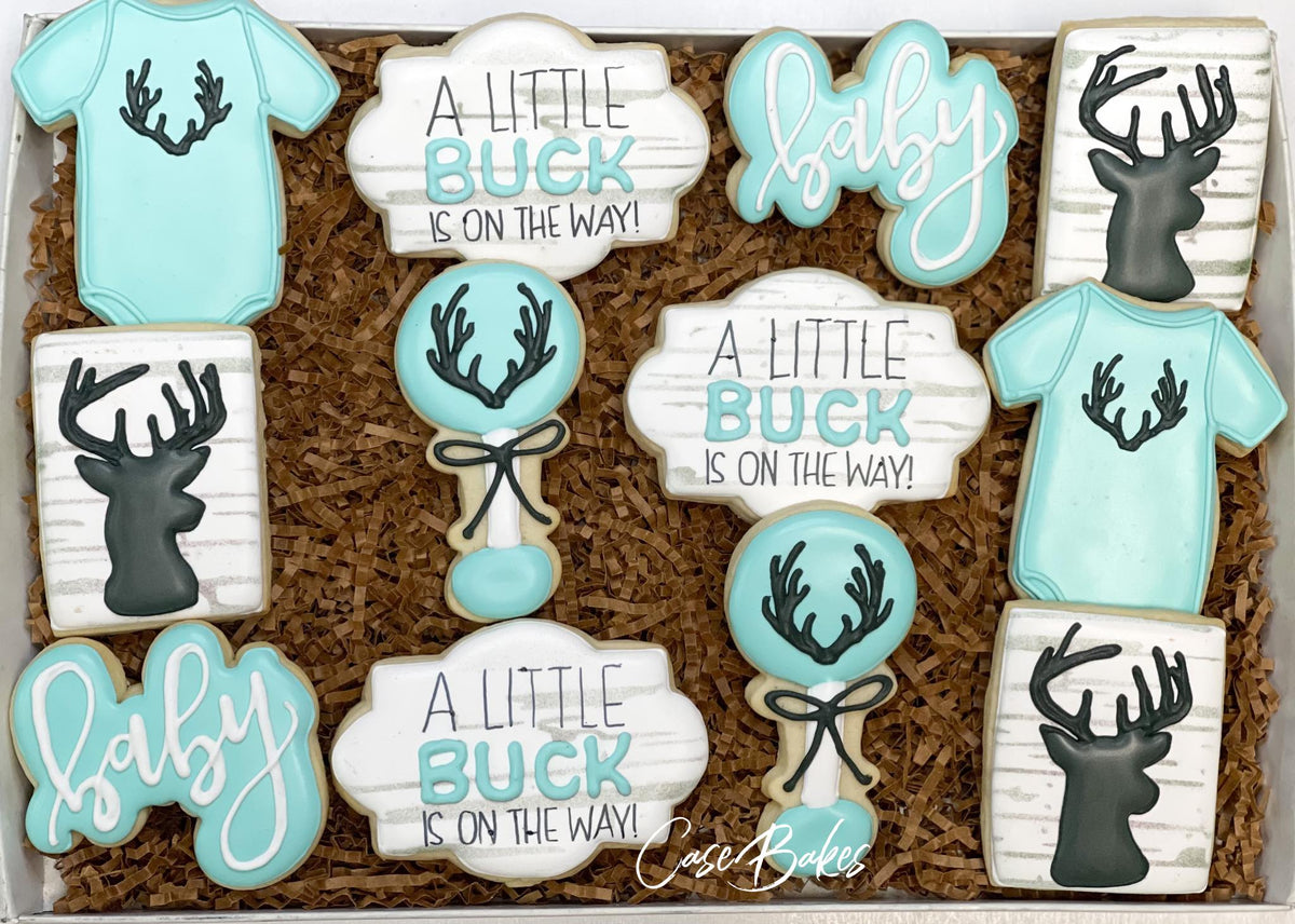 Baby Boy Little Buck Baby Shower Deer Hunting Baby Boy Deer Themed