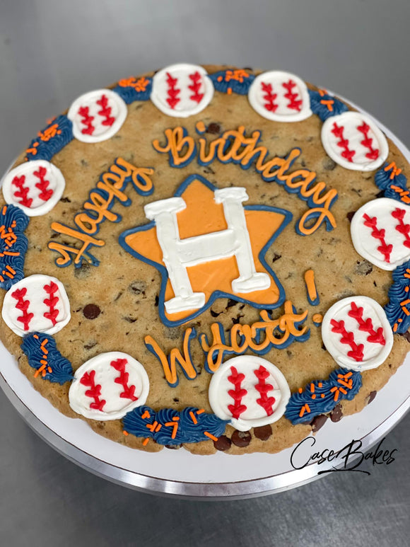 Astros Themed cookie Cake