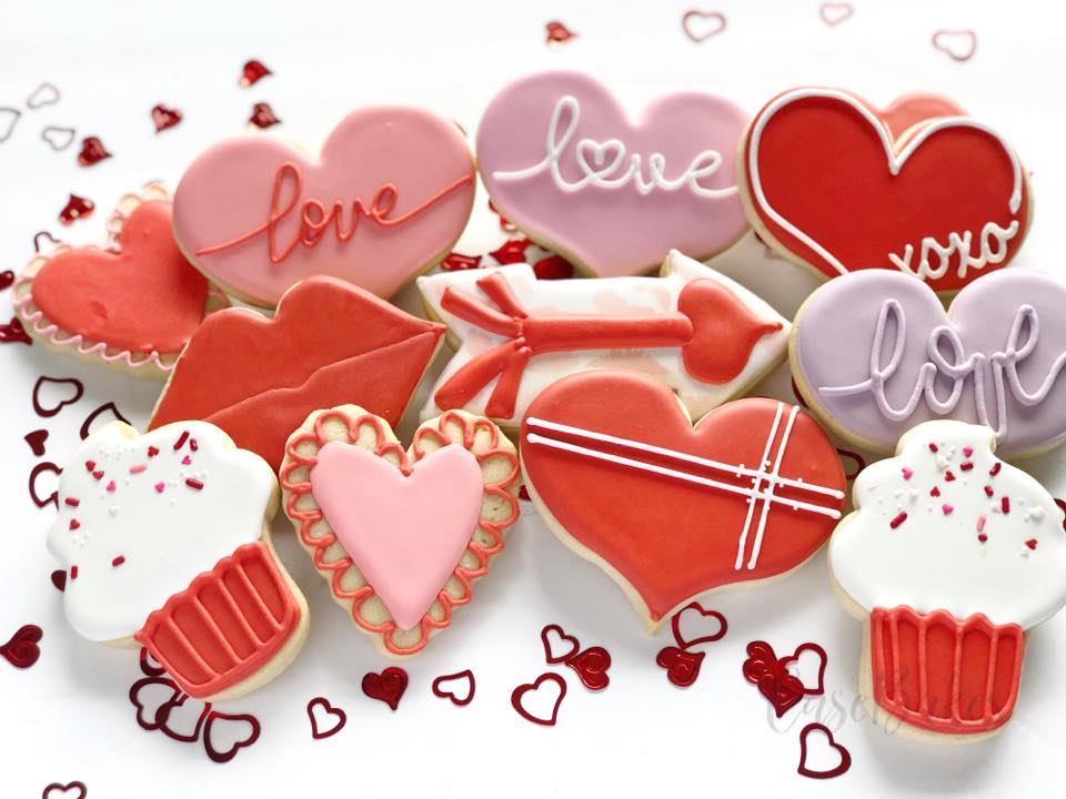 Valentines Variety - 1 Dozen – casebakes cookies