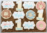 Donut Grow up Birthday sugar cookies - 1 dozen