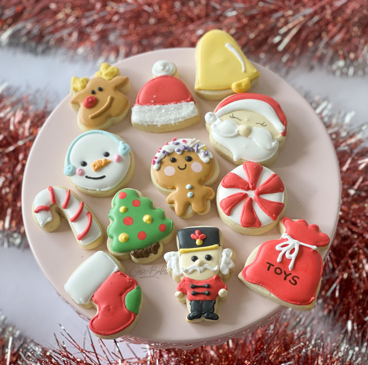 Christmas mini sugar cookies - two dozen – Bo's Bake Shop