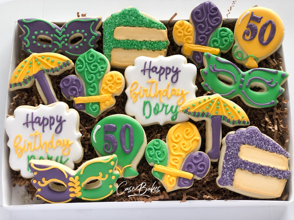 mardi gras cookies