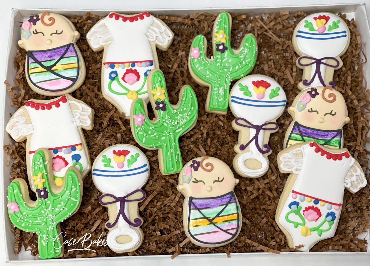 Fiesta baby shower sales cookies