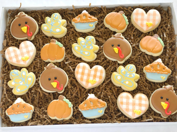 Thanksgiving Mini Cookies - 2 Dozen