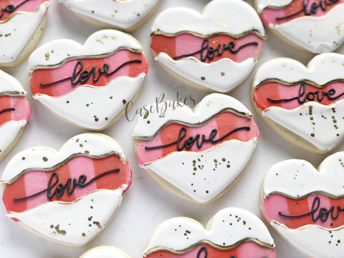 Wedding Cookies, love cookies, valentines cookies, heart cookies, birthday cookies, Valentines gift outlets (1 Dozen)