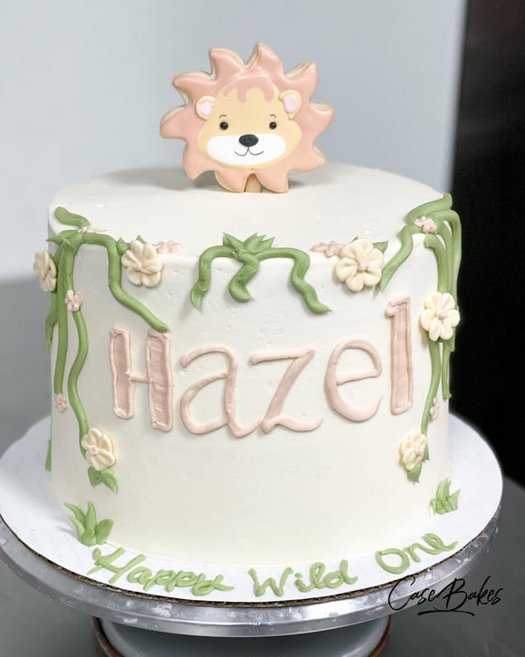 Lion greenery cake