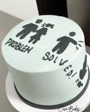Problem Solved Divorce Cake