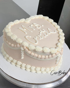 Heart Bridal Shower Cake