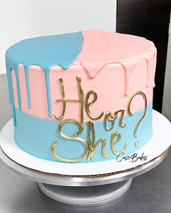 He or she gender cake