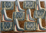 Shoe and Purse theme sugar cookies - 1 Dozen