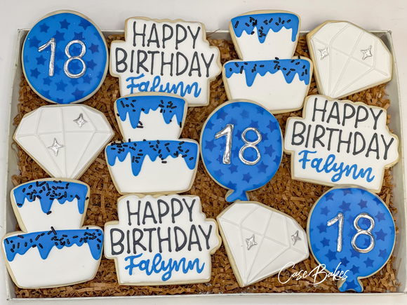 Birthday celebration Sugar Cookies - 1 Dozen
