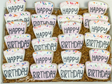 Birthday Cake Sugar Cookies - 1 Dozen