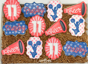 Cheer birthday themed Sugar Cookies - 1 Dozen