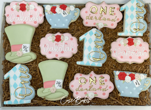 ONEderland themed Sugar Cookies - 1 Dozen