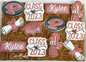 Pearland High School Graduation Sugar Cookies - 1 Dozen