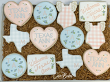 Texas baby shower theme sugar cookies - 1 Dozen