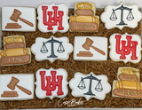 Law School Graduation sugar cookies - 1 Dozen