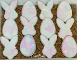 Watercolor Easter Sugar cookies - 1 Dozen