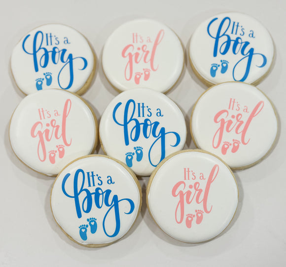 It's a Boy or It's a girl Sugar cookies