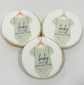 Baby Coming Soon Sugar Cookies