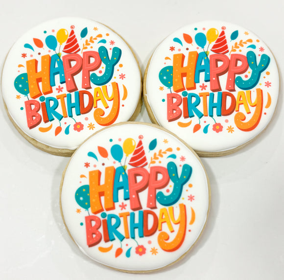 Happy Birthday Sugar Cookies