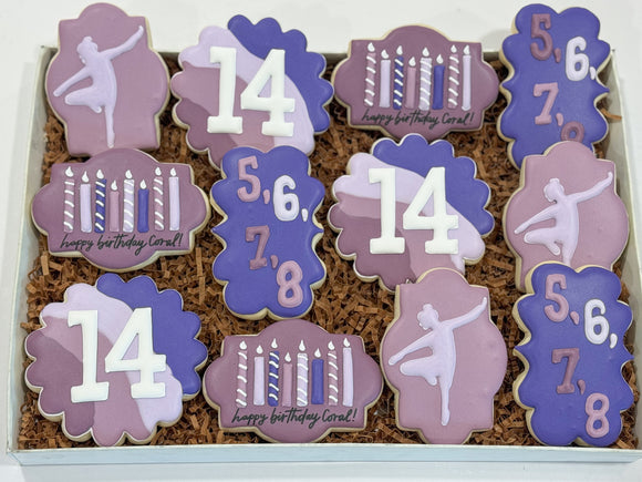 Dancing Themed sugar cookies - 1 Dozen
