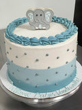 Elephant baby shower cake