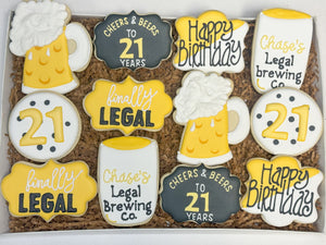 Finally Legal Birthday Sugar cookies - 1 Dozen