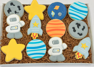 Space themed sugar cookies - 1 Dozen