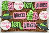 Wicked Birthday themed sugar cookies - 1 Dozen