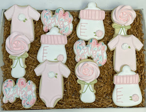 Baby in Bloom sugar cookies (4)  - 1 Dozen