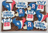 Texans Sports Birthday - Sugar cookies - 1 dozen