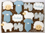 Lamb baby shower sugar cookies- 1 dozen
