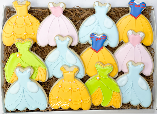 disney princess dress cookies Sugar Returns and exchange details Color:Black/Orange Zapaka Women Green Long Size-4