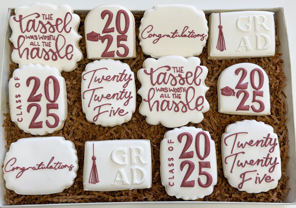 Graduation sugar cookies - 1 Dozen