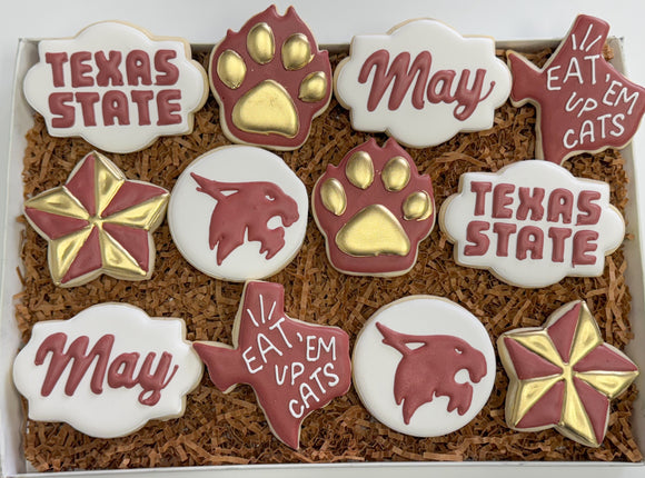 Texas State Cookies - 1 Dozen