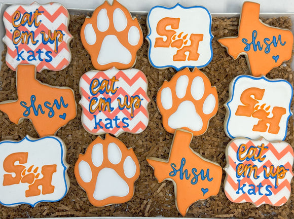 Sam Houston State Graduation Cookies - 1 Dozen (002)