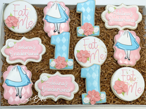 ONEderland themed Sugar Cookies (2) - 1 Dozen
