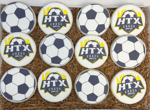 Soccer Theme Team Logo sugar cookies - 1 Dozen